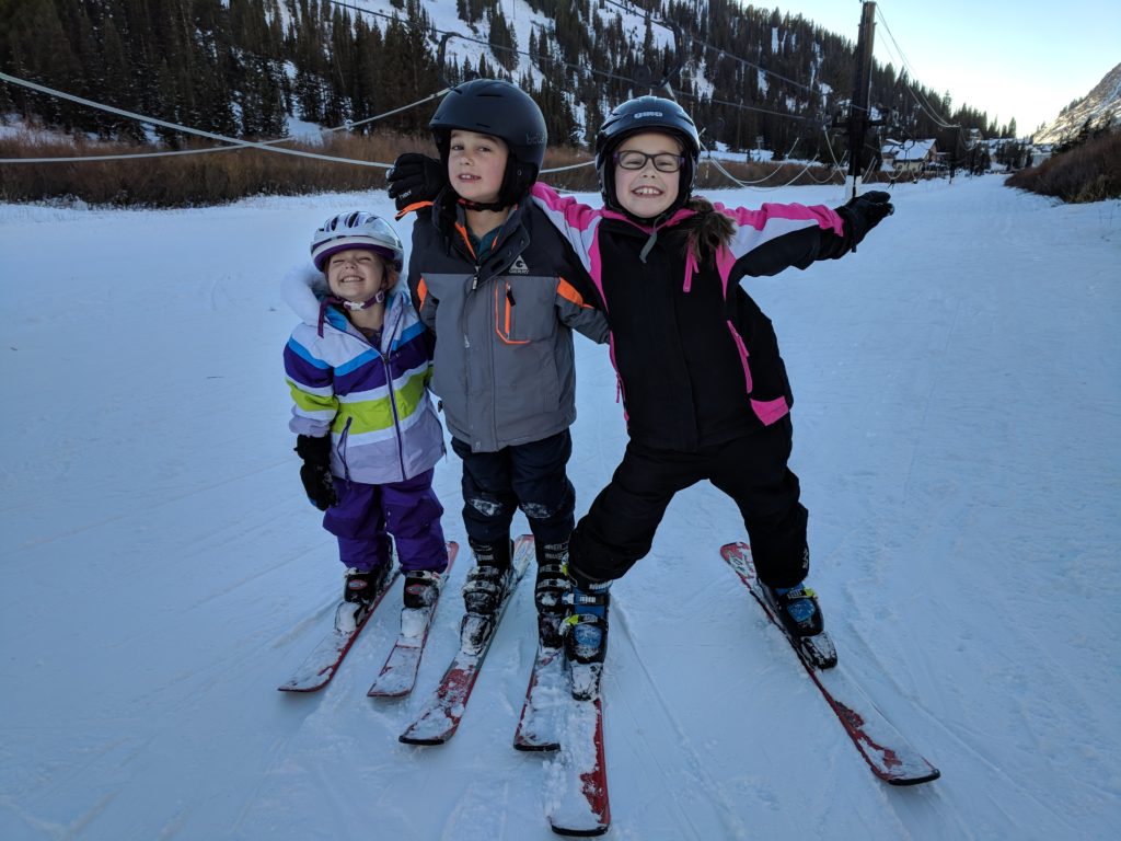 skiing