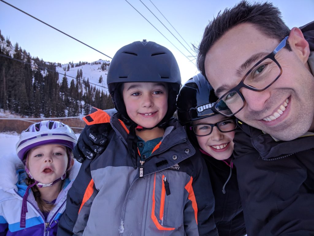 skiing